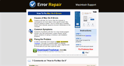 Desktop Screenshot of errorrepair.com